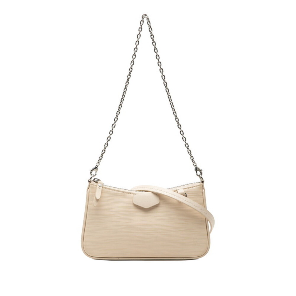 Louis Vuitton Epi Easy Handbag Pouch 2-Way Shoulder Bag M80479 Beige Leather ...